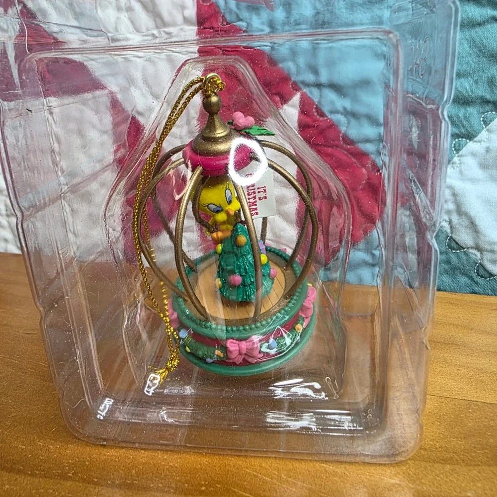 Looney Tunes Tweety Bird Birdcage Christmas Ornament Matrix 1996 Vintage